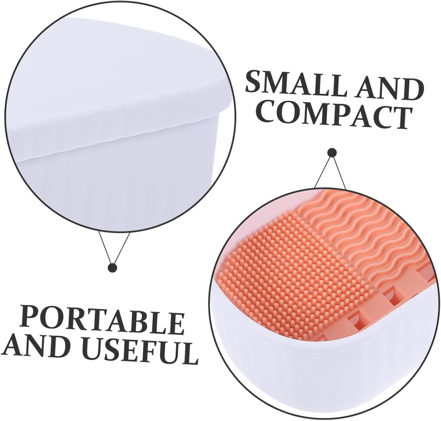 Box White Makeup Brush Cleaner Boxes Brush Cleaner Make up Makeup Brush Cleaning Tools Makeup Brush Cleaning Container Pp